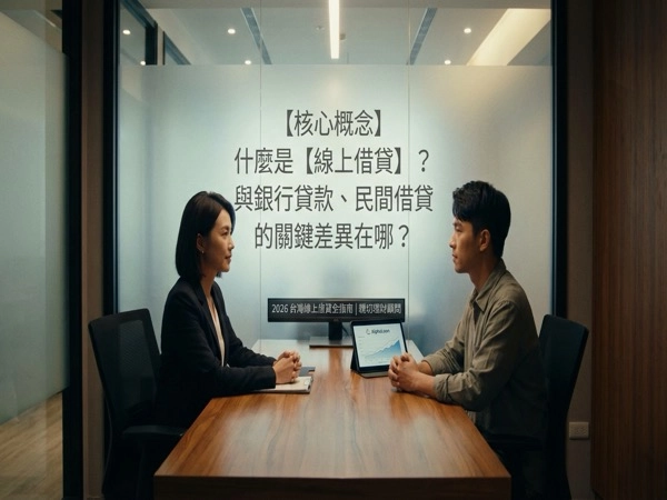 【核心概念】什麼是【線上借貸】?與銀行貸款、民間借貸的關鍵差異在哪?