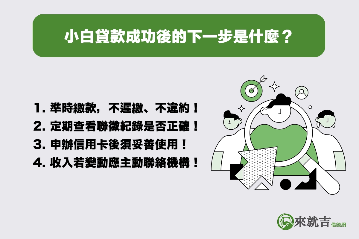 小白貸款成功後的下一步是什麼?學會經營信用才是關鍵!