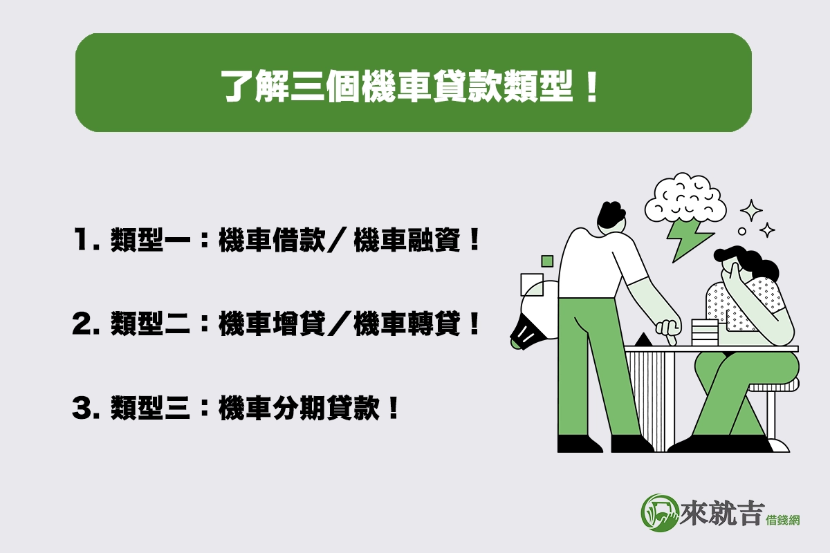 機車貸款是什麼?了解三個機車貸款類型!