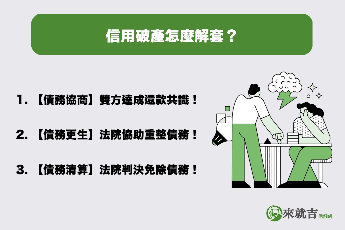 信用破產怎麼解套?3 種合法途徑一次搞懂!
