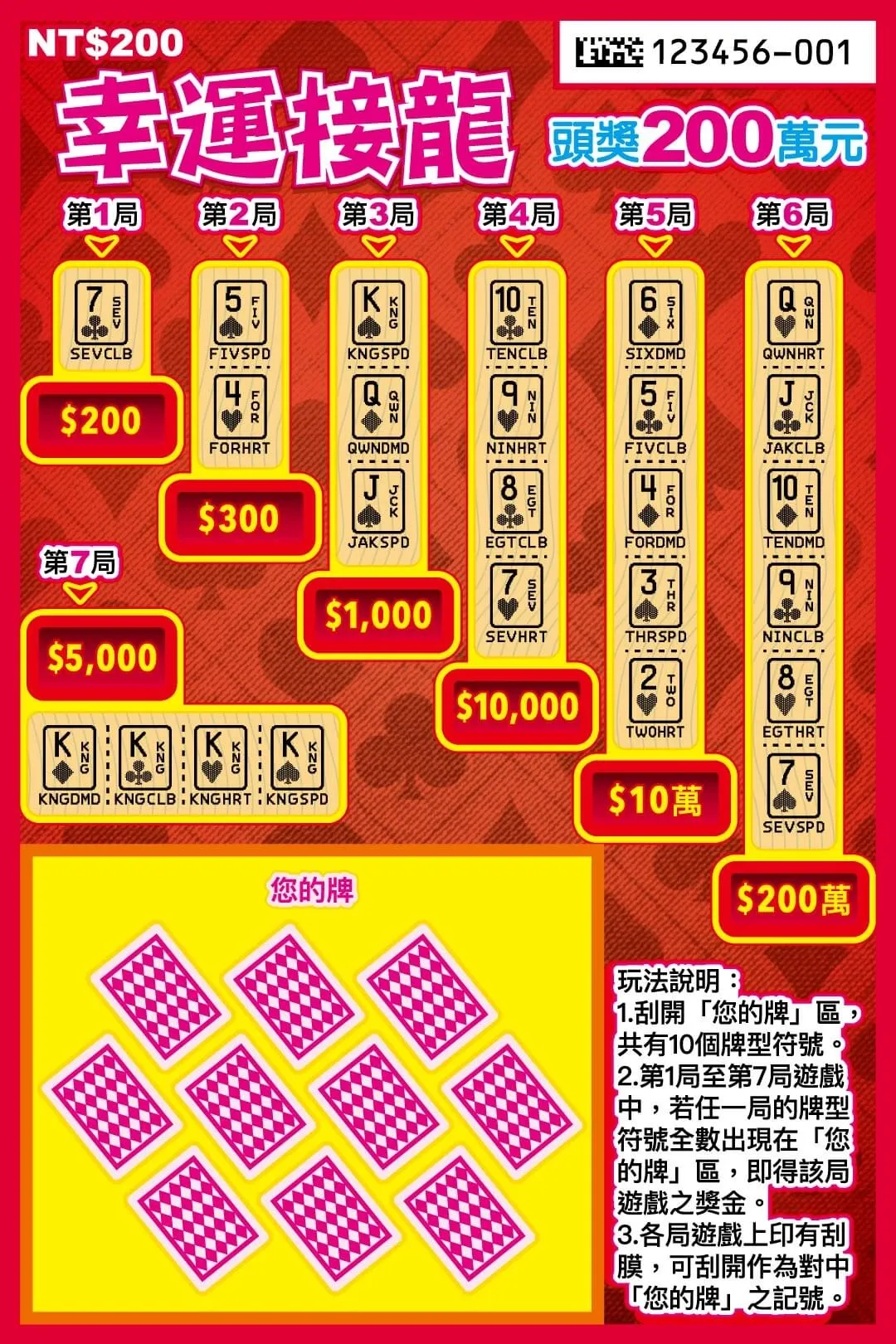 馬年刮刮樂攻略|幸運接龍