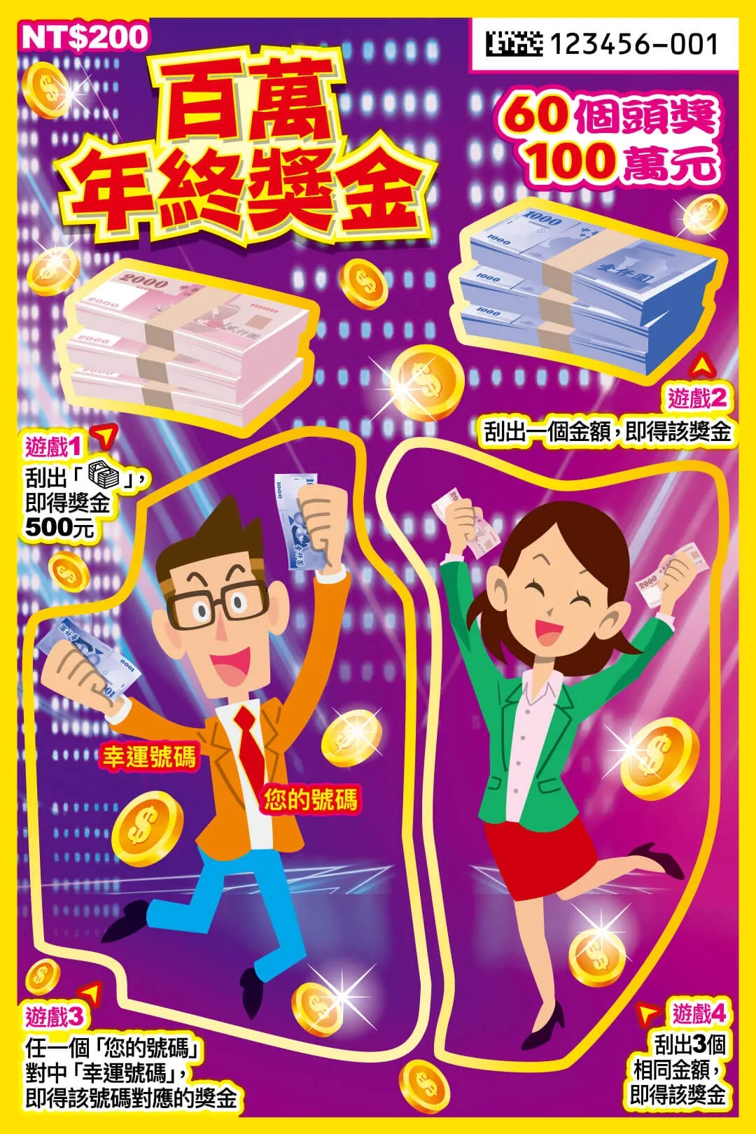馬年刮刮樂攻略|百萬年終獎金