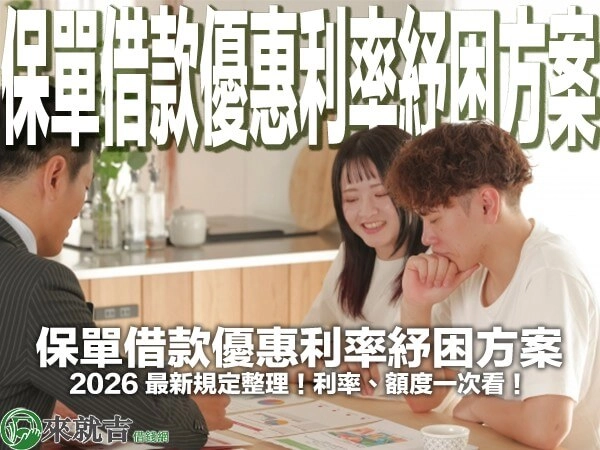 保單借款優惠利率紓困方案｜2026 最新規定整理！利率、額度一次看！