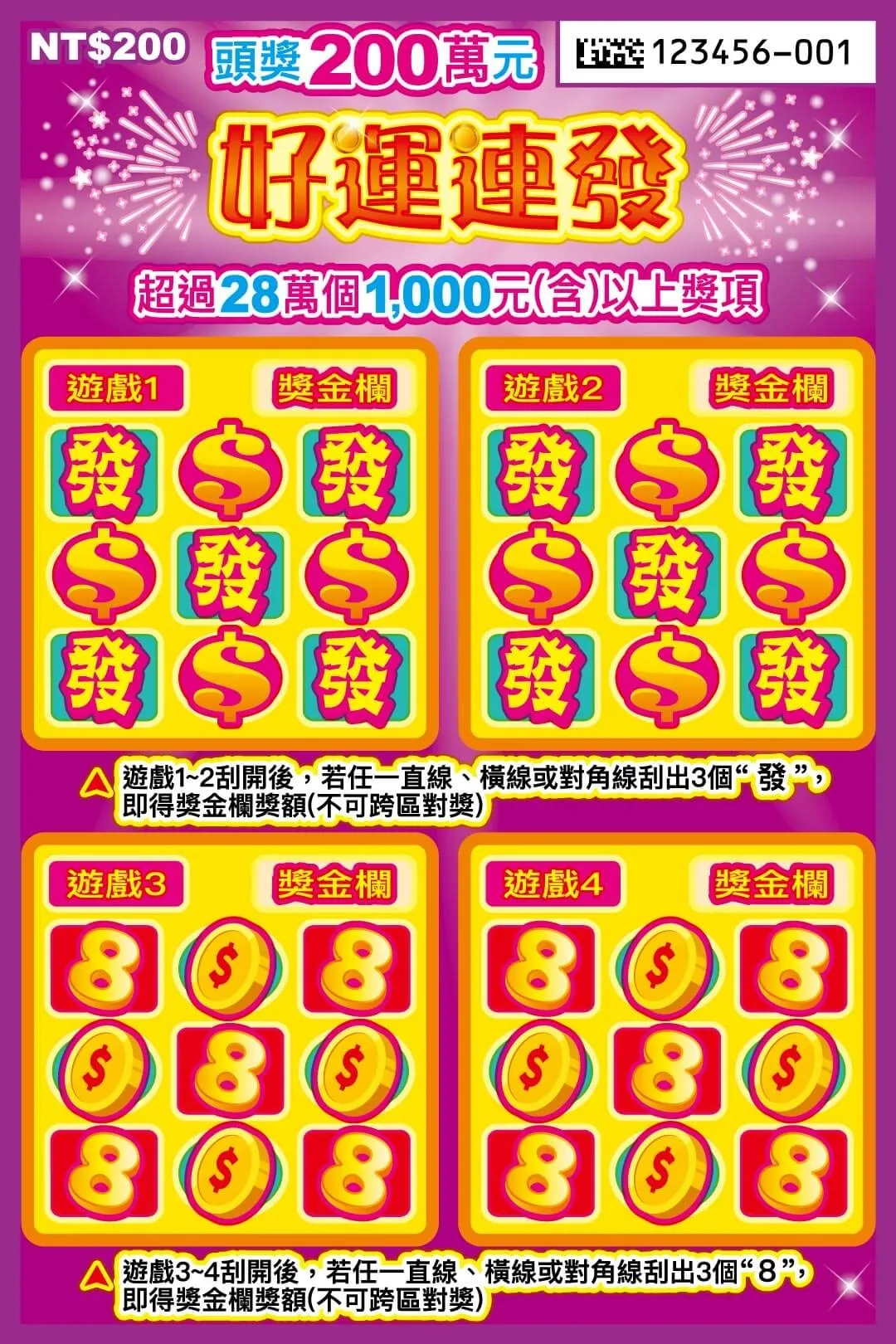 馬年刮刮樂攻略|好運連發