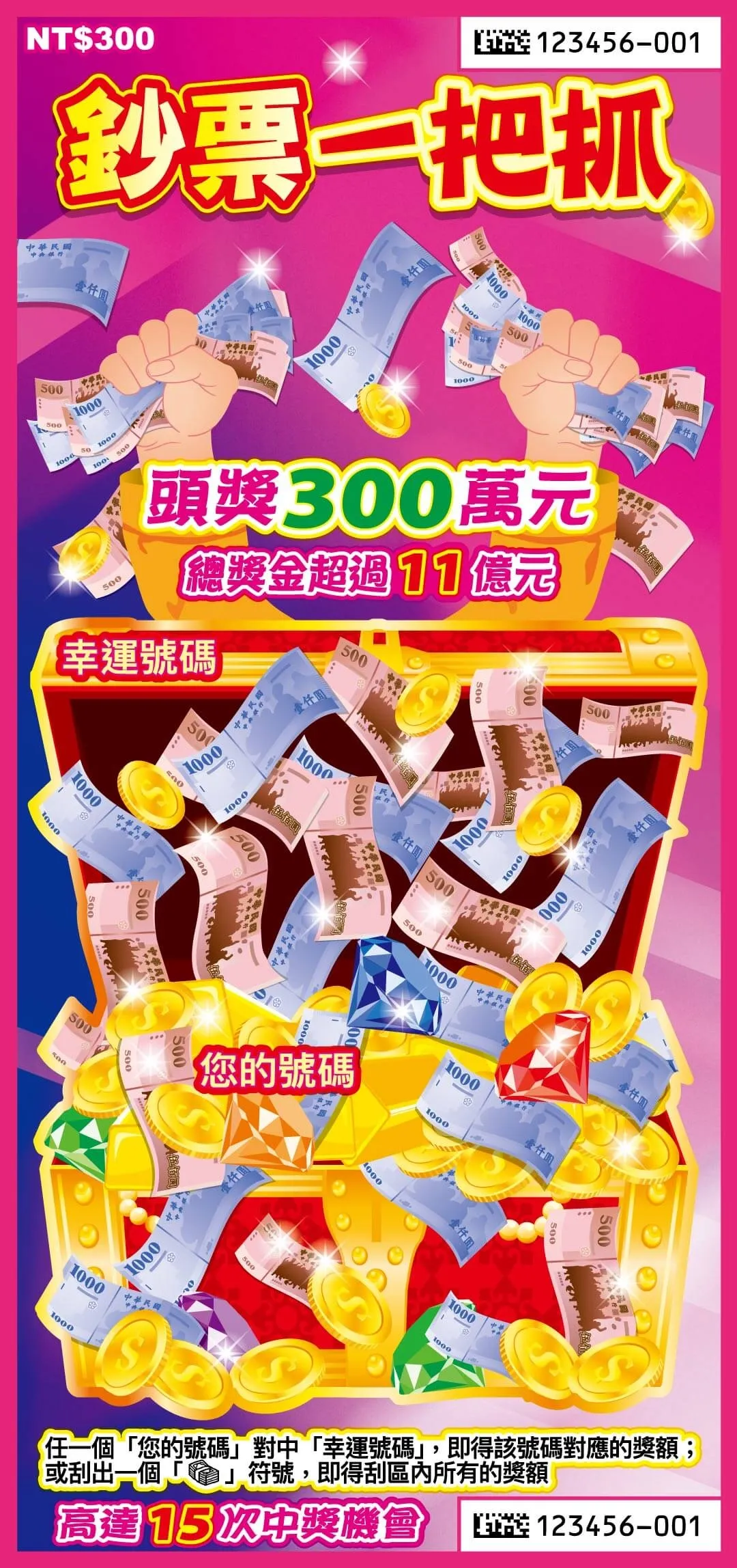 馬年刮刮樂攻略|鈔票一把抓