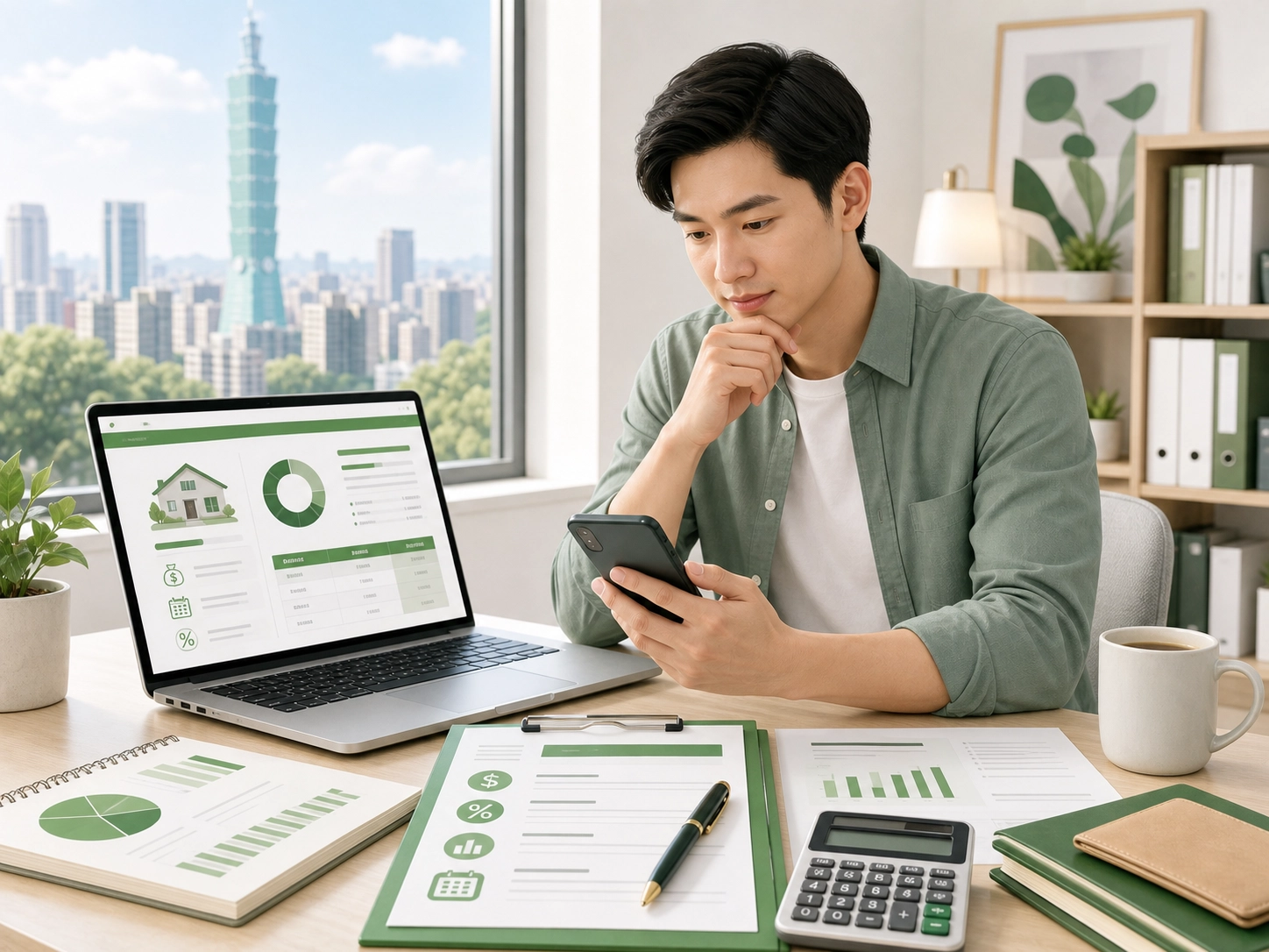 凱基信貸試算與資金規劃示意圖